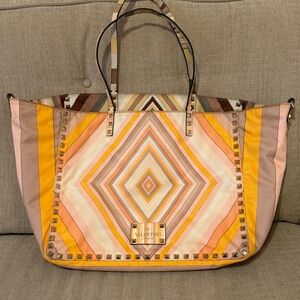 Reversible Valentino Garavani Nylon Rockstud Tote